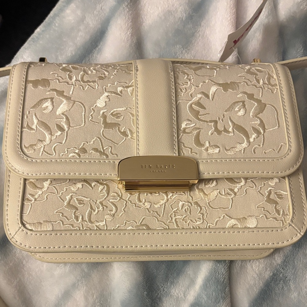 Ted Baker London Ivory Floral Crossbody Bag